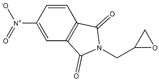 5-nitro-2-(oxiran-2-ylmethyl)-2,3-dihydro-1H-isoindole-1,3-dione,,结构式