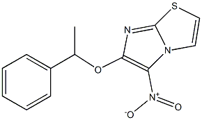 5-nitro-6-(1-phenylethoxy)imidazo[2,1-b][1,3]thiazole,,结构式