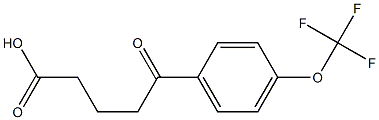 5-oxo-5-[4-(trifluoromethoxy)phenyl]pentanoic acid Struktur