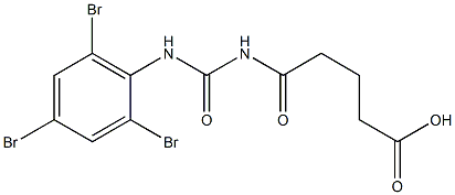 5-oxo-5-{[(2,4,6-tribromophenyl)carbamoyl]amino}pentanoic acid Structure