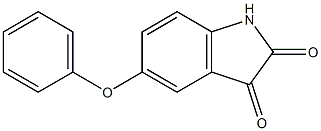5-phenoxy-1H-indole-2,3-dione 结构式
