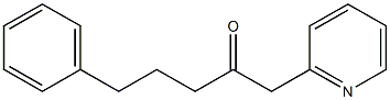 5-phenyl-1-(pyridin-2-yl)pentan-2-one,,结构式