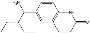 6-(1-amino-2-ethylbutyl)-1,2,3,4-tetrahydroquinolin-2-one Structure