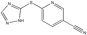 6-(1H-1,2,4-triazol-5-ylsulfanyl)pyridine-3-carbonitrile 结构式