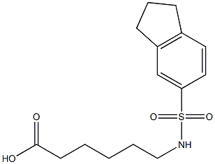  6-(2,3-dihydro-1H-indene-5-sulfonamido)hexanoic acid
