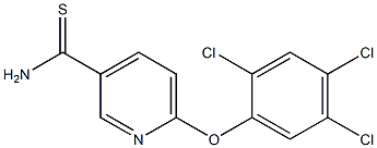 6-(2,4,5-trichlorophenoxy)pyridine-3-carbothioamide 结构式