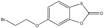 6-(2-bromoethoxy)-2H-1,3-benzoxathiol-2-one Struktur
