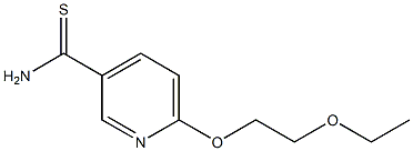 6-(2-ethoxyethoxy)pyridine-3-carbothioamide Struktur