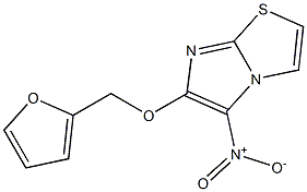 6-(2-furylmethoxy)-5-nitroimidazo[2,1-b][1,3]thiazole 结构式