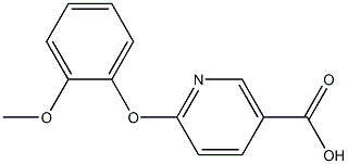 6-(2-methoxyphenoxy)nicotinic acid,,结构式