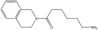 6-(3,4-dihydroisoquinolin-2(1H)-yl)-6-oxohexan-1-amine,,结构式