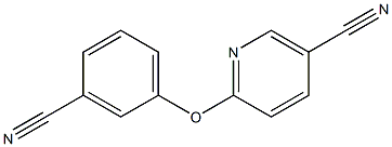 6-(3-cyanophenoxy)nicotinonitrile 结构式