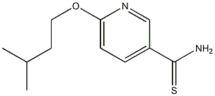 6-(3-methylbutoxy)pyridine-3-carbothioamide Struktur