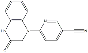 6-(3-oxo-1,2,3,4-tetrahydroquinoxalin-1-yl)pyridine-3-carbonitrile,,结构式