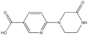 6-(3-oxopiperazin-1-yl)nicotinic acid Struktur