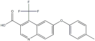 6-(4-methylphenoxy)-4-(trifluoromethyl)quinoline-3-carboxylic acid