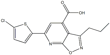 6-(5-chlorothiophen-2-yl)-3-propylpyrido[3,2-d][1,2]oxazole-4-carboxylic acid Structure