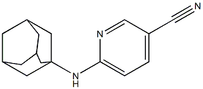 6-(adamantan-1-ylamino)pyridine-3-carbonitrile Struktur