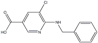  6-(benzylamino)-5-chloropyridine-3-carboxylic acid