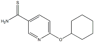 6-(cyclohexyloxy)pyridine-3-carbothioamide Struktur