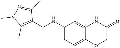 6-{[(1,3,5-trimethyl-1H-pyrazol-4-yl)methyl]amino}-3,4-dihydro-2H-1,4-benzoxazin-3-one