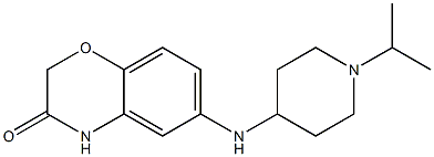 6-{[1-(propan-2-yl)piperidin-4-yl]amino}-3,4-dihydro-2H-1,4-benzoxazin-3-one 结构式