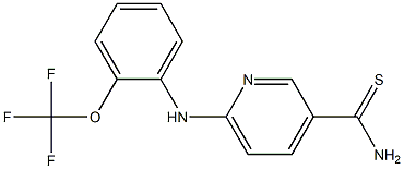 6-{[2-(trifluoromethoxy)phenyl]amino}pyridine-3-carbothioamide