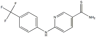 6-{[4-(trifluoromethyl)phenyl]amino}pyridine-3-carbothioamide|