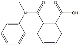 6-{[methyl(phenyl)amino]carbonyl}cyclohex-3-ene-1-carboxylic acid Struktur