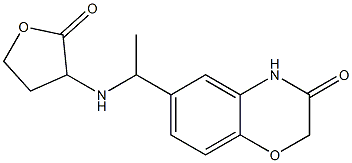 6-{1-[(2-oxooxolan-3-yl)amino]ethyl}-3,4-dihydro-2H-1,4-benzoxazin-3-one Structure