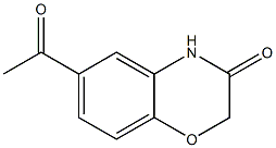 6-acetyl-3,4-dihydro-2H-1,4-benzoxazin-3-one Struktur