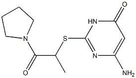 6-amino-2-{[1-oxo-1-(pyrrolidin-1-yl)propan-2-yl]sulfanyl}-3,4-dihydropyrimidin-4-one