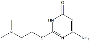 6-amino-2-{[2-(dimethylamino)ethyl]sulfanyl}-3,4-dihydropyrimidin-4-one Struktur