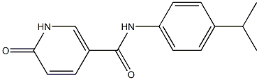 6-oxo-N-[4-(propan-2-yl)phenyl]-1,6-dihydropyridine-3-carboxamide Struktur