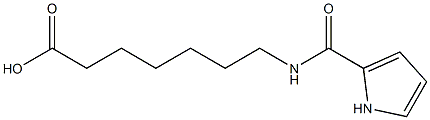 7-(1H-pyrrol-2-ylformamido)heptanoic acid Structure