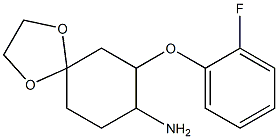 7-(2-fluorophenoxy)-1,4-dioxaspiro[4.5]dec-8-ylamine Structure
