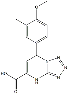 7-(4-methoxy-3-methylphenyl)-4,7-dihydrotetrazolo[1,5-a]pyrimidine-5-carboxylic acid Struktur