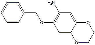 7-(benzyloxy)-2,3-dihydro-1,4-benzodioxin-6-amine Struktur