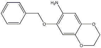 7-(benzyloxy)-2,3-dihydro-1,4-benzodioxin-6-amine Structure