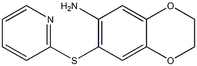 7-(pyridin-2-ylsulfanyl)-2,3-dihydro-1,4-benzodioxin-6-amine 结构式