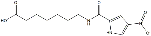 7-[(4-nitro-1H-pyrrol-2-yl)formamido]heptanoic acid Structure