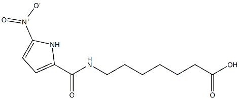 7-[(5-nitro-1H-pyrrol-2-yl)formamido]heptanoic acid,,结构式