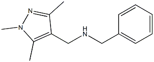 benzyl[(1,3,5-trimethyl-1H-pyrazol-4-yl)methyl]amine,,结构式