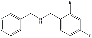 benzyl[(2-bromo-4-fluorophenyl)methyl]amine Struktur