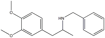 benzyl[1-(3,4-dimethoxyphenyl)propan-2-yl]amine 化学構造式