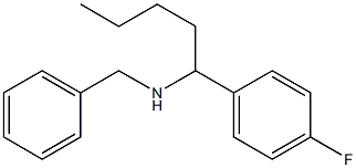 benzyl[1-(4-fluorophenyl)pentyl]amine 结构式
