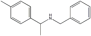 benzyl[1-(4-methylphenyl)ethyl]amine Structure