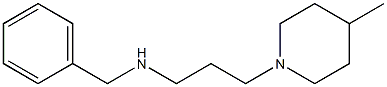 benzyl[3-(4-methylpiperidin-1-yl)propyl]amine 化学構造式