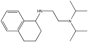 bis(propan-2-yl)[2-(1,2,3,4-tetrahydronaphthalen-1-ylamino)ethyl]amine,,结构式