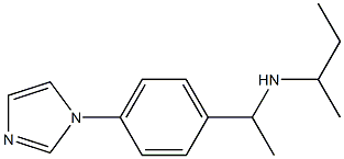 butan-2-yl({1-[4-(1H-imidazol-1-yl)phenyl]ethyl})amine